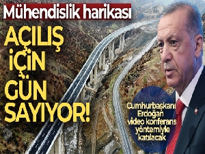 Mühendislik harikası ‘Bitlis Çayı Viyadüğü' açılış için gün sayıyor