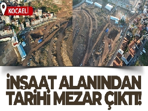 Kentsel dönüşüm için kazılan alandan tarihi mezar çıktı