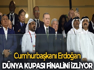 Cumhurbaşkanı Erdoğan, Arjantin-Fransa Dünya Kupası finalini izledi