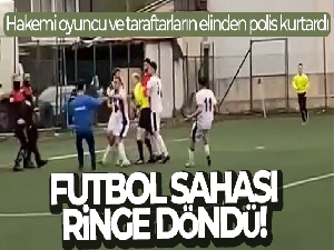 Hakemin kararlarını beğenmeyince saldırdılar