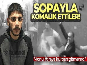 Bayrampaşa'da bir adamı sopayla komalık ettiler: Saldırı anı kamerada