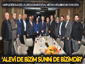 MHP Lideri Bahçeli: 'Alevi de bizim, Sünni de bizimdir. 6 dönümlük arsayı Horasan Erenleri Federasyonu'na hibe ediyorum'