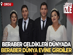 Beraber geldikleri dünyada, beraber dünya evine girdiler