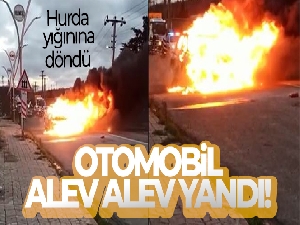 LPG'li otomobil alev topuna döndü !