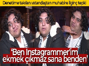 Kadıköy'de denetime takılan vatandaştan muhabire ilginç tepki!