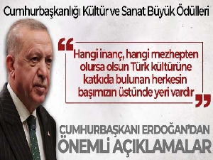 Cumhurbaşkanı Erdoğan: 'Türkiye'ye ve Türk kültürüne hizmet eden, katkı sunan herkesin başımızın üstünde yeri var'