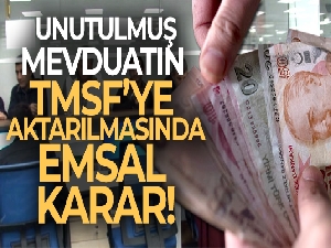 Unutulduğu gerekçesiyle TMSF'ye aktarılan para sahibine iade edildi