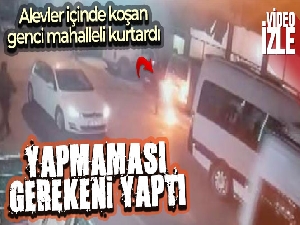 Pendik'te sobaya tiner kutusunu atan genç dehşeti yaşadı