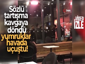 Bağcılar'da kafede yumruk yumruğa kavga