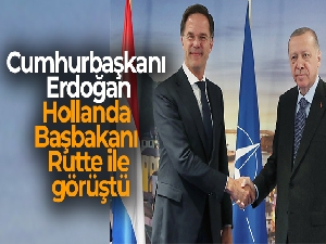 Cumhurbaşkanı Erdoğan, Hollanda Başbakanı Rutte ile görüştü