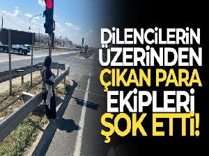 Dilencilerin üzerinden 5 bin 732 lira çıktı