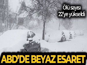 ABD'de etkili olan kar fırtınasında can kaybı 22'ye yükseldi