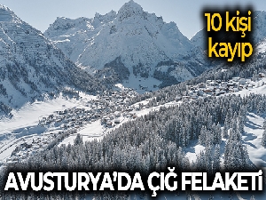 Avusturya'da 10 kişi çığ altına kaldı
