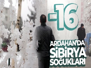 Ardahan eksi 16,7: Sibirya soğukları hayatı olumsuz etkiliyor