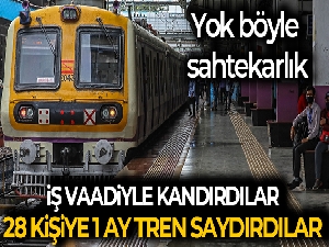 İş vaadiyle kandırdıkları 28 kişiye 1 ay boyunca trenleri saydırdılar