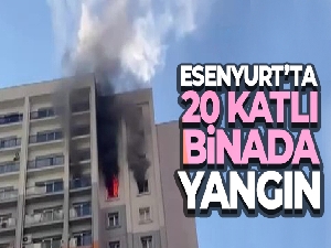 Esenyurt'ta 20 katlı binada yangın