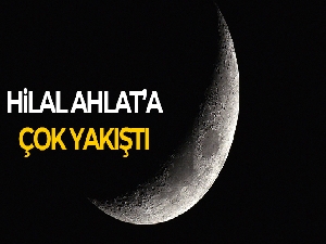 Bitlis'te hilal güzelliği