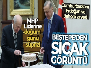 Cumhurbaşkanı Erdoğan'dan Bahçeli'ye erken doğum günü sürprizi