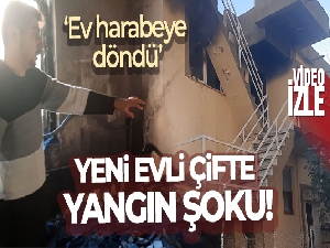 Antalya'da yeni evli çifte yangın şoku