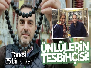 Ünlülerin tespihçisi...Tanesi 35 bin dolar