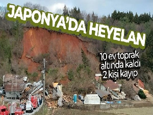 Japonya'da heyelan: 10 ev toprak altında kaldı, 2 kişi kayıp