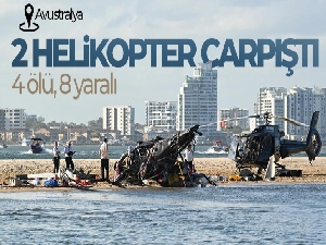 Avustralya'da 2 helikopter çarpıştı: 4 ölü, 8 yaralı
