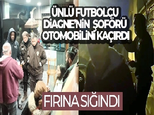 Mbaye Diagne'nin şoförü otomobilini kaçırdı, Diagne fırına sığındı
