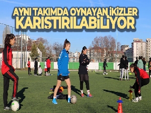Aynı takımda top koşturan ikizler oyunda karıştırılabiliyor