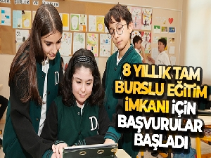 8 yıllık tam burslu eğitim imkanı için başvurular başladı