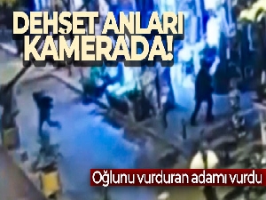 Cihangir'de suikast silahıyla silahlı saldırı kamerada: Oğlunu vurduran adamı vurdu
