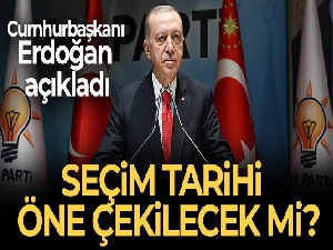 Cumhurbaşkanı Erdoğan'dan seçim tarihi açıklaması
