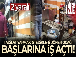 Tadilat yapmak istediler, döner ocağı üzerlerine düştü: 2 yaralı