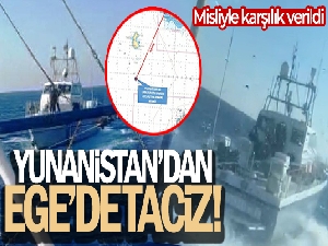 Didim açıklarındaki Yunan tacizine Türk askeri bariyeri