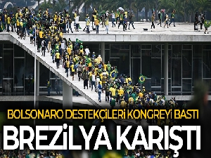Brezilya'da Bolsonaro destekçileri Ulusal Kongre'yi bastı