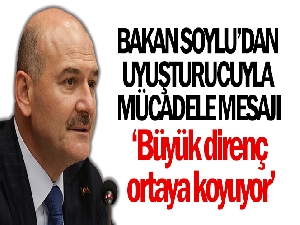 Bakan Soylu: 'Türkiye uyuşturucu ile mücadele de büyük bir direnç ortaya koyuyor'