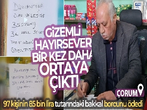 Gizemli hayırsever Sungurlu'da bir kez daha ortaya çıktı
