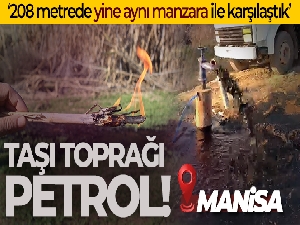 Manisalı çiftçi su ararken petrol buldu