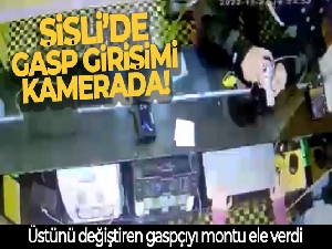 Şişli'de gasp girişimi kamerada
