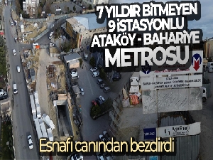 Ataköy-Bahariye metro inşaatının 3 yıl gecikmesine tepki