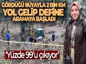 Rüyasının peşinden köyüne 2 bin km yol geldi, define aramak için kazıya başladı