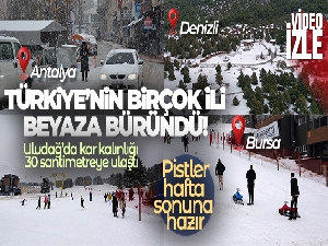 Türkiye'nin birçok ili beyaza büründü