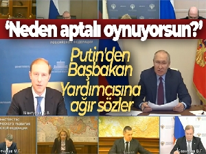 Putin'den Başbakan Yardımcısına ağır sözler: 'Neden aptalı oynuyorsun?'