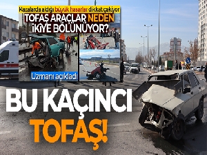 Ticari araçla çarpışan otomobil perte çıktı: 2 yaralı