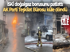 Tuzla'da İSKİ doğalgaz borusunu patlattı, AK Parti Teşkilat Bürosu küle döndü