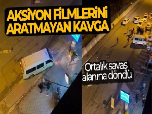 Çekmeköy'de yol verme kavgasında ortalık savaş alanına döndü