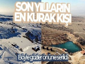 Son yılların en kurak kışı: İki fotoğraf arasındaki fark kuraklığı gözler önüne serdi