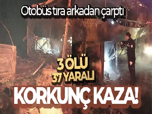 Mersin'deki otobüs kazası: 2'si şehit 3 ölü, 33 yaralı