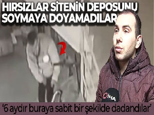 Ümraniye'de hırsızlar sitenin deposunu soymaya doyamadılar
