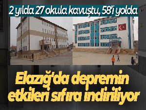 Elazığ'da depremin etkileri sıfıra indiriliyor