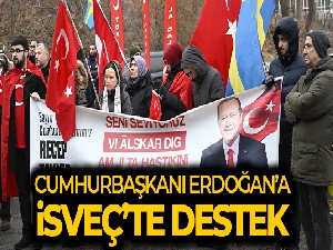 İsveç'te Avrupa Türk Demokratlar Birliği'nden Cumhurbaşkanı Erdoğan'a destek